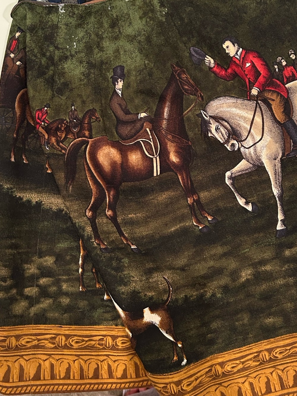 Ralph Lauren Equestrian Print Wrap Skirt - Picture 11 of 12